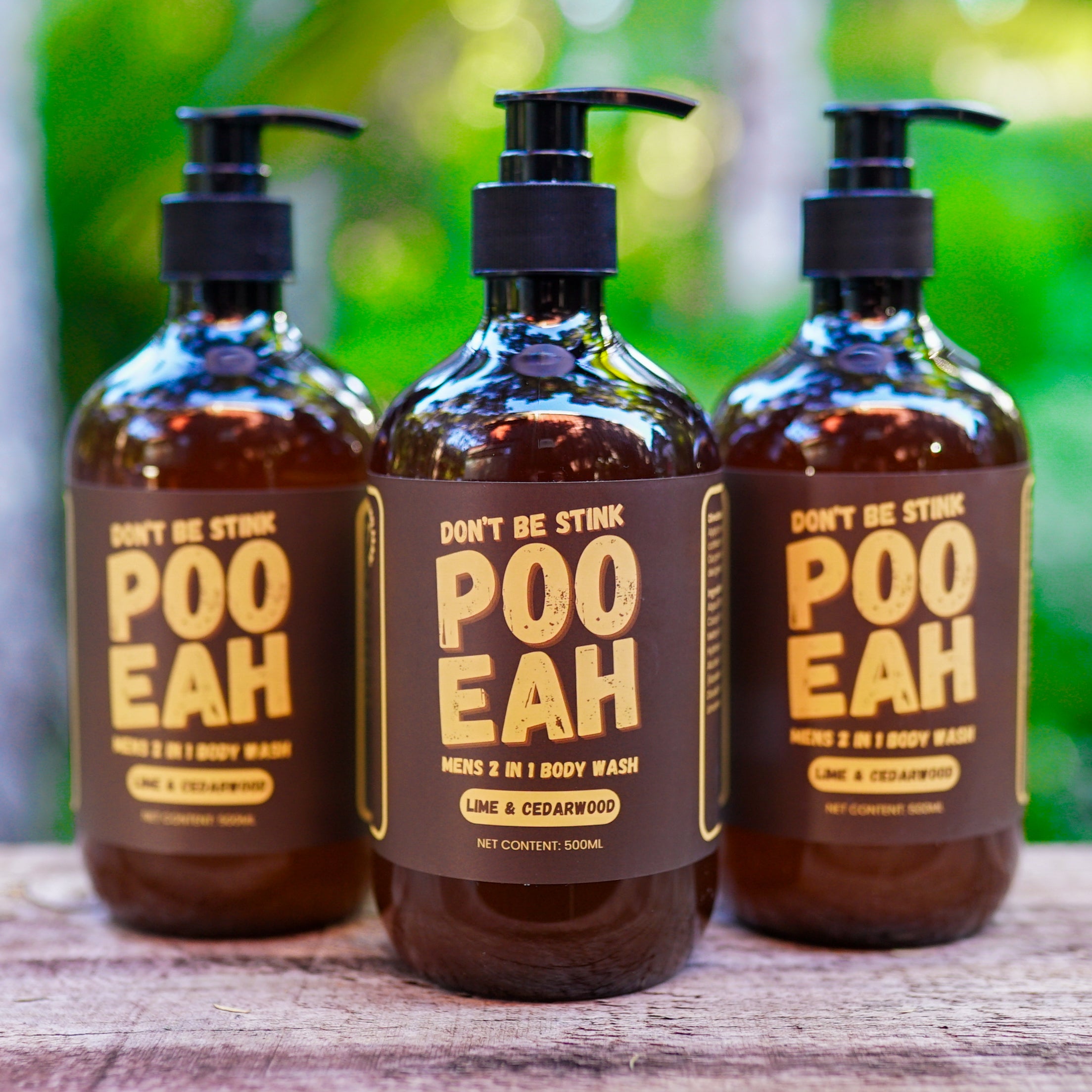 X3 POO EAH Men's 2 In 1 Body Wash
